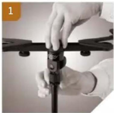 Auray IPU-108 - Mounting the IPU-108 to a Microphone Stand's Threaded Mount - 1