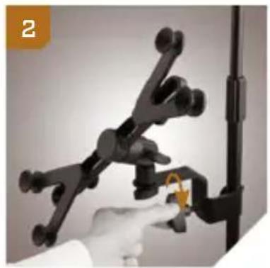 Auray IPU-108 - Mounting the IPU-108 to a Microphone-Stand Shaft - 1