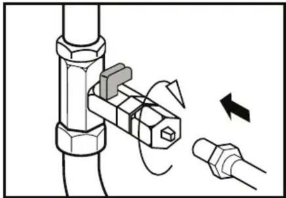 LEISURE PAS241MB - Connecting of the water hose to the cold water mains line (This feature is optional) - 6