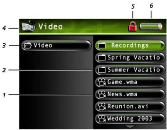 4 Video 3 Video 2 1 Recordings Spring Vacatio Summer Vacatio Game.wma News.wma Reunion.avi Wedding 2003