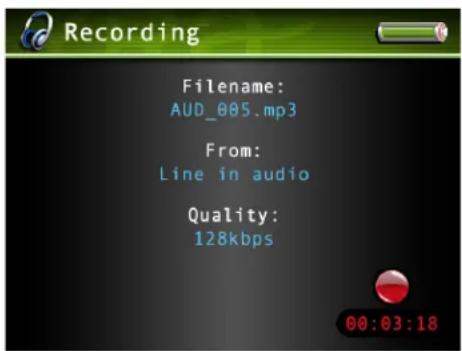 Recording Filename: AUD_005.mp3 From: Line in audio Quality: 128kbps 00:03:18
