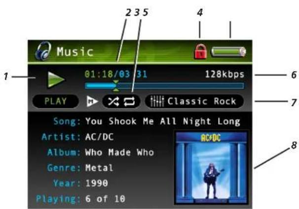 Music 01:18/03 31 128kbps PLAY Classic Rock Song: You Shook Me All Night Long Artist: AC/DC Album: Who Made Who Genre: Metal Year: 1990 Playing: 6 of 10