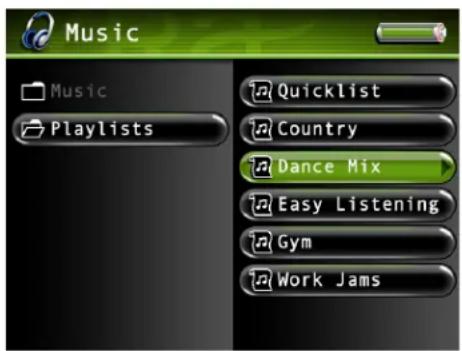 Music Music Playlists Quicklist Country Dance Mix Easy Listening Gym Work Jams
