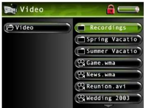 Video Recordings Spring Vacatio Summer Vacatio Game.wma News.wma Reunion.avi Wedding 2003