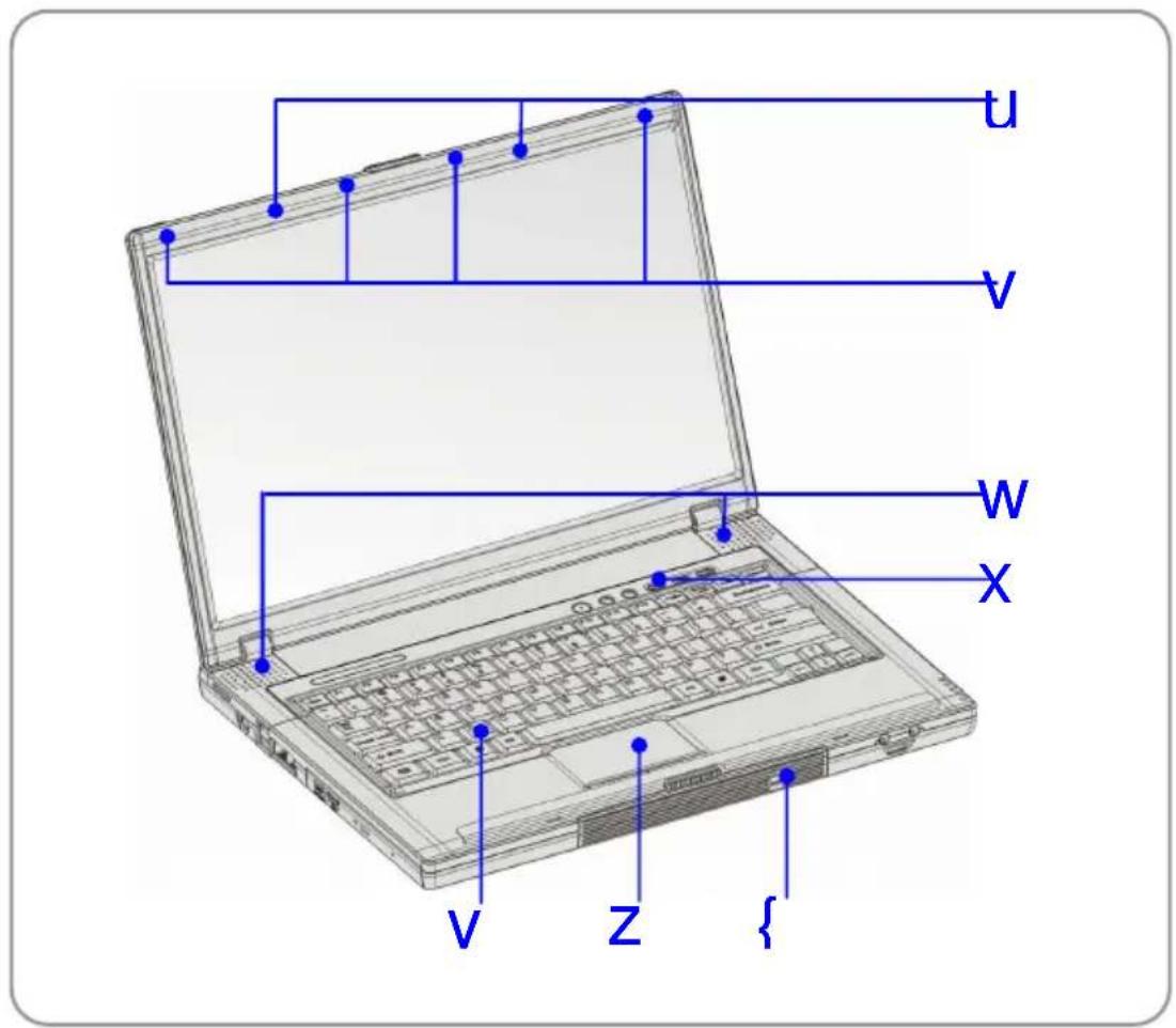 MSI M635 - Top-open View - 1