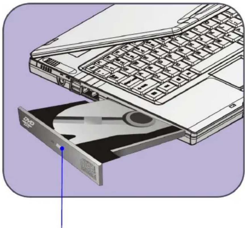 MSI M635 - Inserting the CD - 1