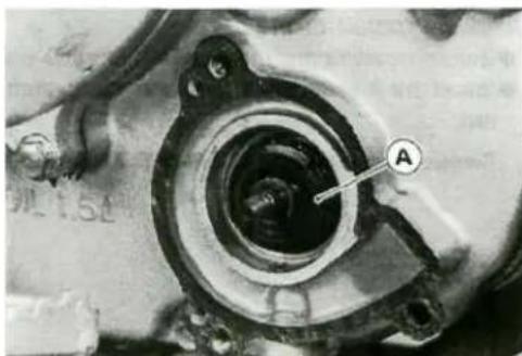 Close-up of a mechanical component with a labeled section A (no readable text or symbols)
