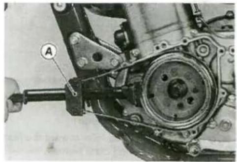 Mechanical assembly diagram showing a motor and gear mechanism (no text or symbols visible)