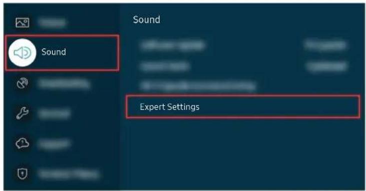 Sound Sound Expert Settings