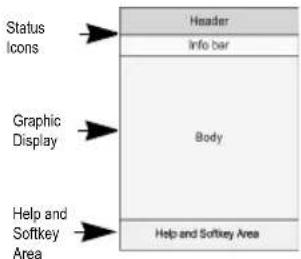 NEC e121 - Help and softkey area - 1