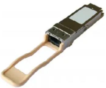 Close-up of a small electronic device with a rectangular body and a rectangular housing, no visible text or symbols.