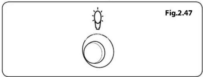 Simple line drawing of a light bulb above a circular ring, labeled Fig.2.47 (no text or symbols on the diagram itself)