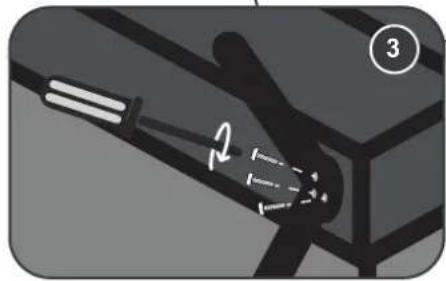 AKAI AK5521NF - Attaching the stand - 2