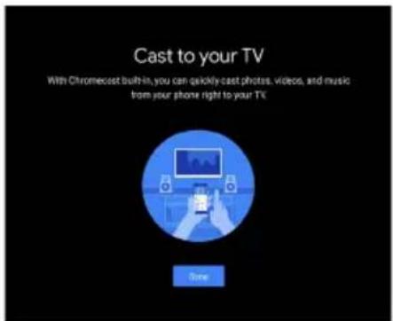 Cast to your TV With Chromecast button, you can quickly cast photos, videos, and music from your phone right to your TV Now