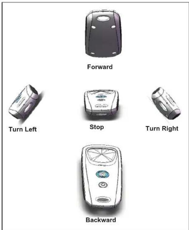 Forward Turn Left Stop Turn Right Backward