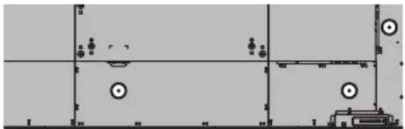 Pure architectural floor plan lines without any text, numbers, or symbols
