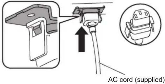 AC cord (supplied)