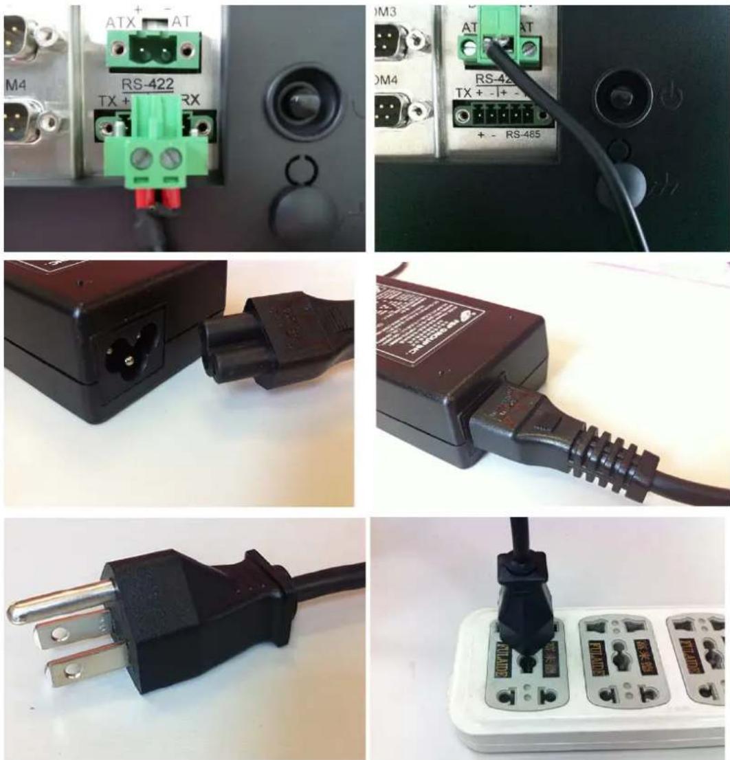 Advantech PPC-4211W - Connecting the Power Cable - 1