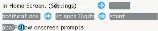 In Home Screen, (Settings) notifications app Follow onscreen prompts