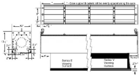 Gate support is set to be every spread along the gate Series E Vesting Surface Series V Vesting Surface 2½" 1½" 1½" 2½" 1½" 2½" 5½" 2½" 2½"