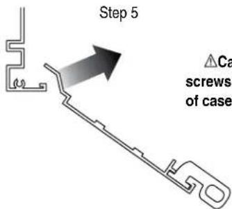 Step 5 Ca screws of case