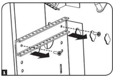 Technical diagram showing mechanical assembly with labeled components and motion indicators