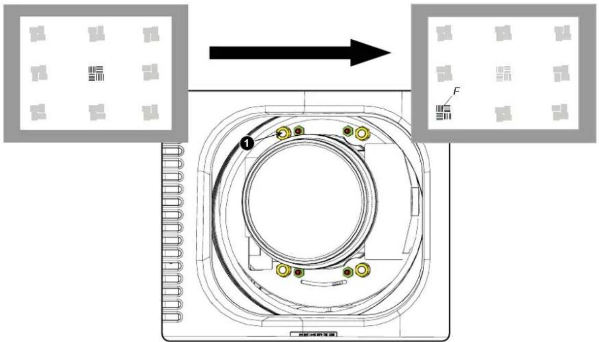 Technical diagram showing a mechanical component with labeled parts and directional arrow, likely illustrating assembly or manufacturing process.
