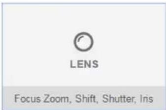 LENS Focus Zoom, Shift, Shutter, Iris