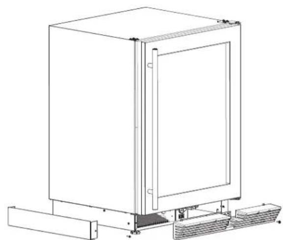 U-Line 1024BEVS-00A - To install the kit: - 3