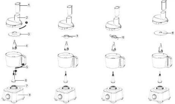 Pyle NutriChef PKFP50 - PARTS AND FEATURES - 1