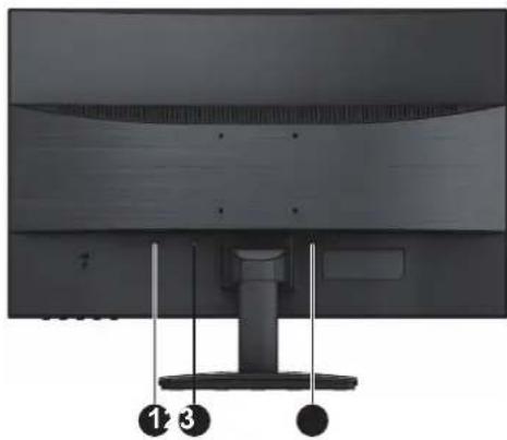 Top-down view of a computer monitor with visible screen and base (no text or symbols)
