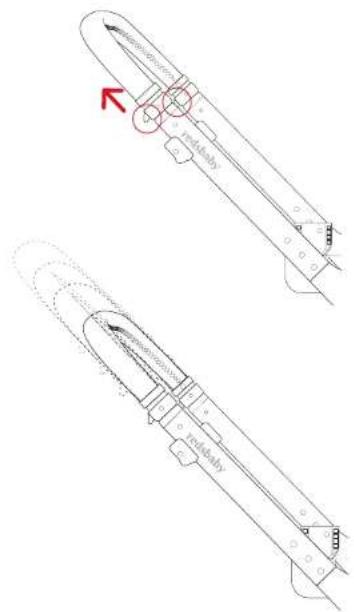 Redsbaby METRO 2 - Adjusting the handle - 1
