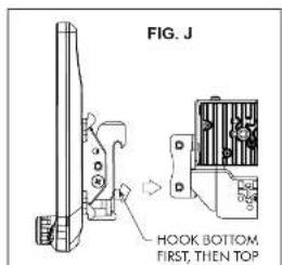 FIG. J HOOK BOTTOM FIRST, THEN TOP
