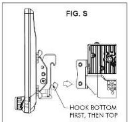 FIG. S HOOK BOTTOM FIRST, THEN TOP