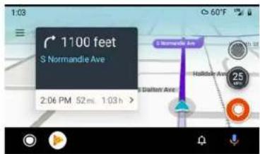 1:03 1100 feet S Normandie Ave 2:06 PM 52 m. 1:03 h > S Normandie Ave Hallibur Ave 25 Daften Ave