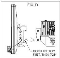 FIG. D HOOK BOTTOM FIRST, THEN TOP