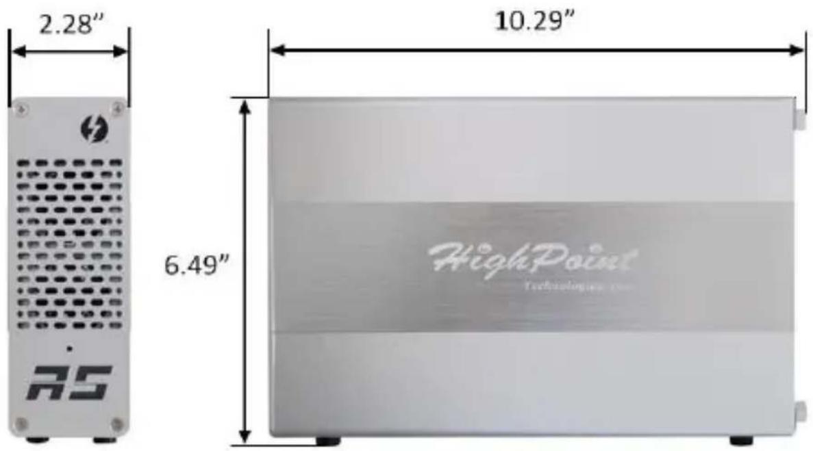 2.28" 10.29" 6.49" HighPoint Technology Tech