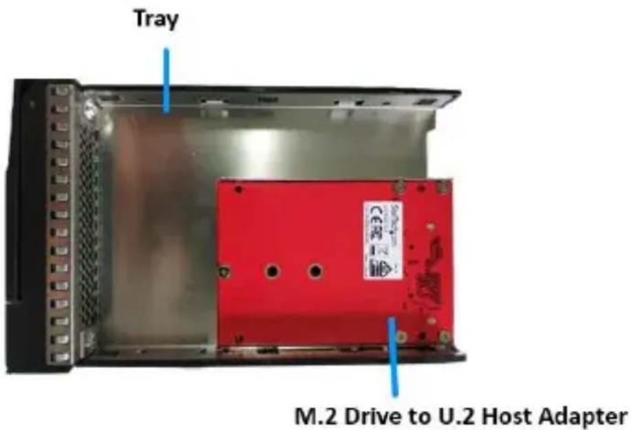 Tray M.2 Drive to U.2 Host Adapter