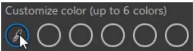 Customize color (up to 6 colors)