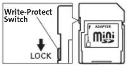 Write-Protect Switch LOCK ADAPTER mini