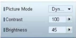 Picture Mode Dyn... Contrast 100 Brightness 45