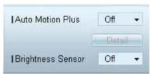 IAuto Motion Plus Off Detail IBrightness Sensor Off