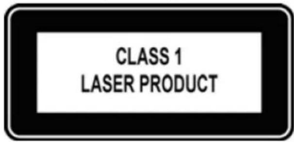 CLASS 1 LASER PRODUCT