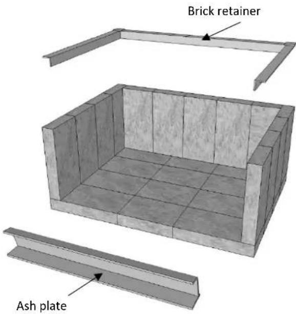 Brick retainer Ash plate