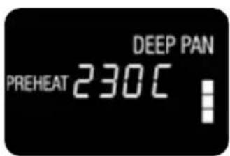 DEEP PAN PREHEAT 230°C