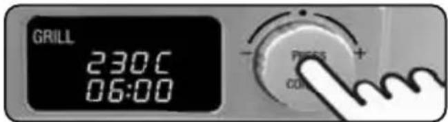 GRILL 230°C 06:00 Press COI