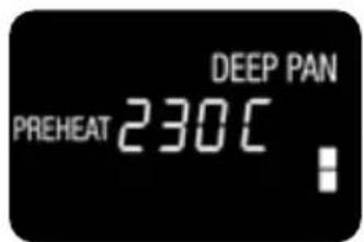 DEEP PAN PREHEAT 230°C