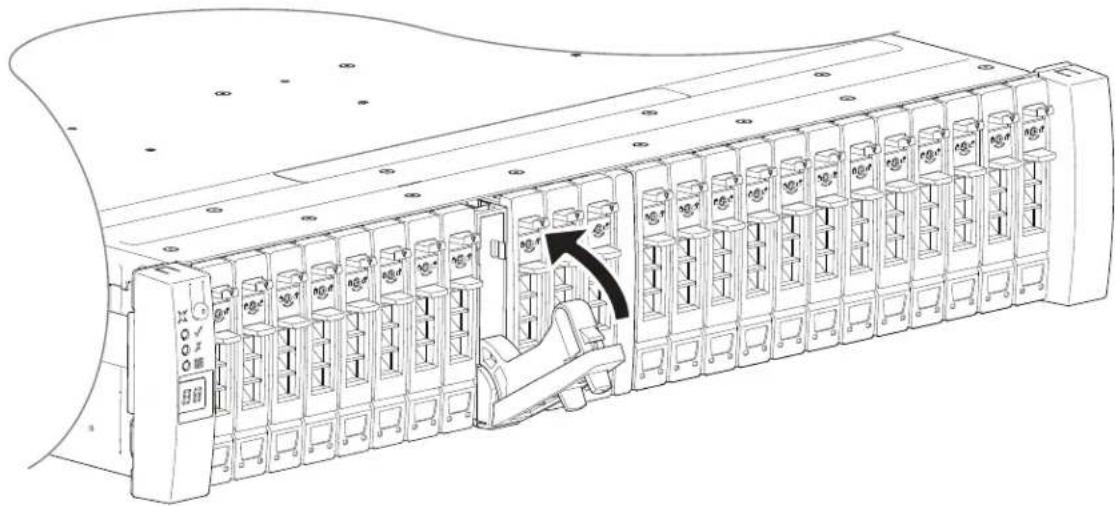 Technical diagram of an industrial automation system with labeled components and a hand operating the main unit.