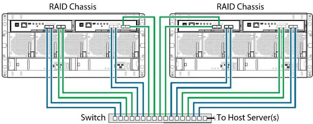 RAID Chassis RAID Chassis Switch To Host Server(s)