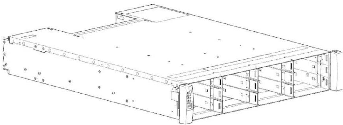 QUANTUM Xcellis QXS-424 - Front of 2U12 RAID or Expansion Chassis - 1